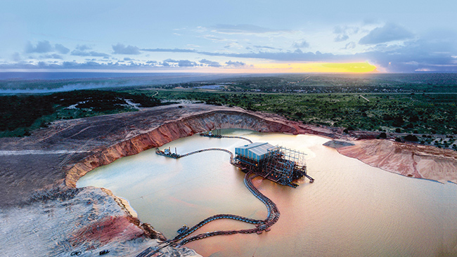 The Moma mine showing WCP B photo Kenmare
