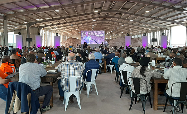 The scene at the official opening