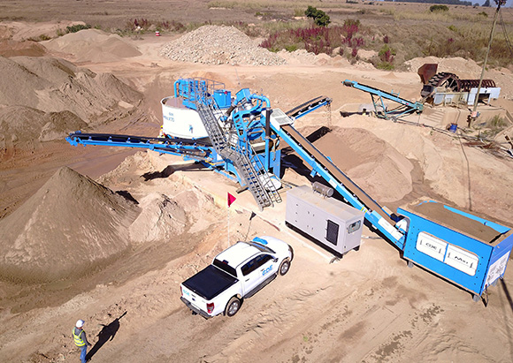 Drone view of the Combo and bucket wheel