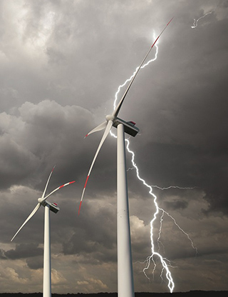 Proper earthing and lightning protection for wind power Dehn