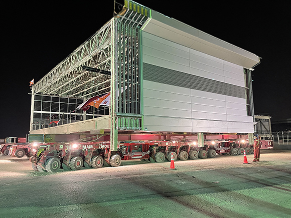 Heavy module transport enhanced by new tech
