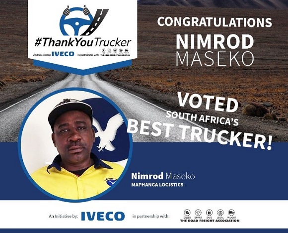 Nimrod Maseko wins ThankYouTrucker competition