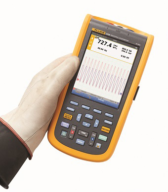 V2 12885 Fluke125B Industrial ScopeMeter Hand Held Oscilloscope