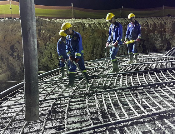 green award to concor for khobab wind farm concrete