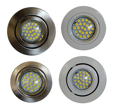 LED downlights GU10 vs Integrated