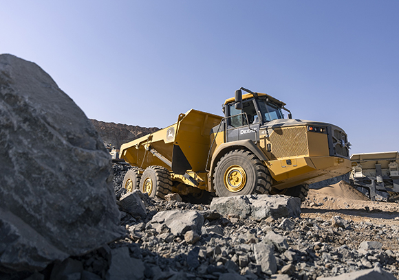 Moving mountains with John Deere ADTs